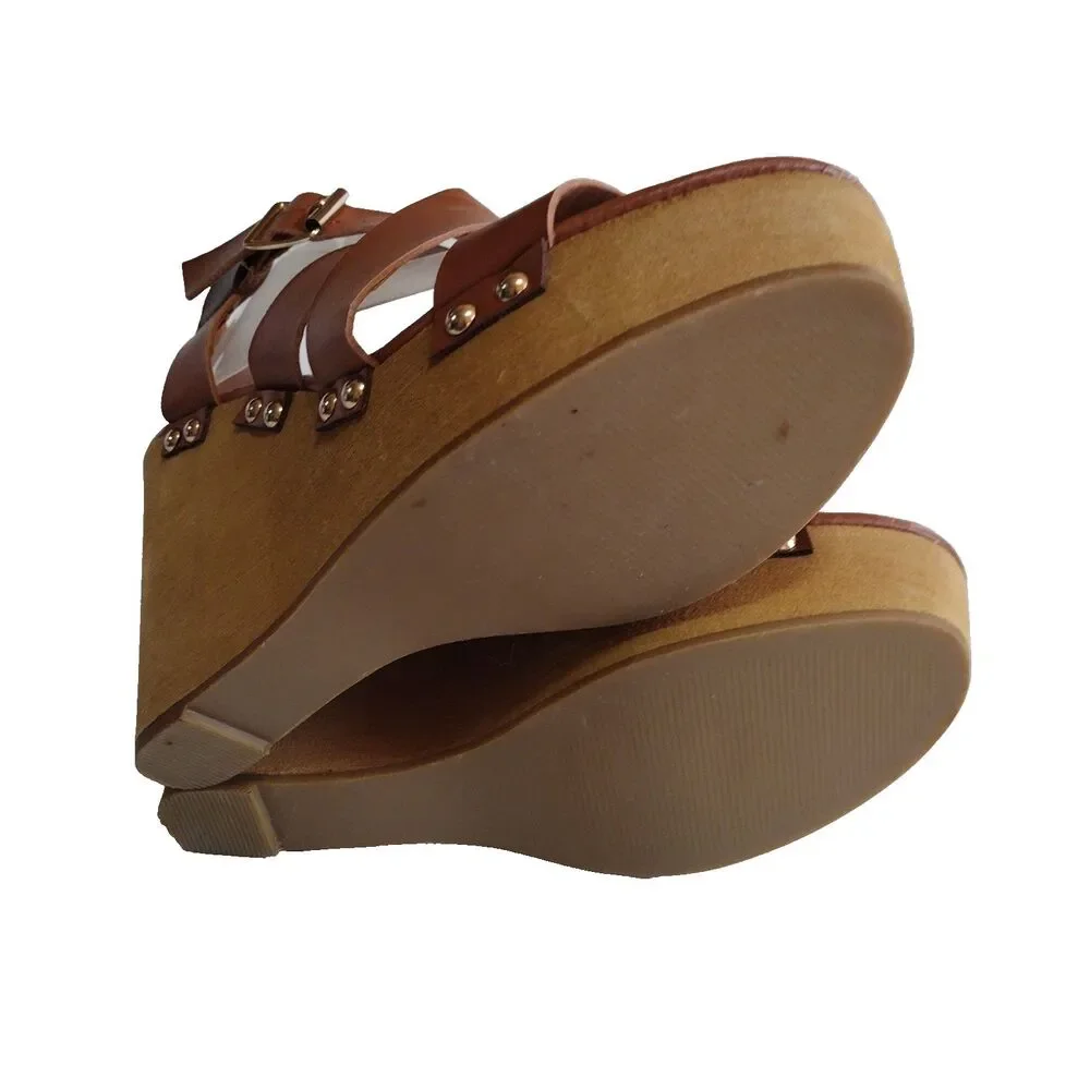 Fergalicious by Fergie Libby Strappy Wedge Stacked 4.5
